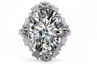 Циркон Стерлинговое серебро 925 пробы Кольцо Винтаж стиль vrc043s